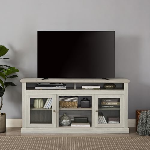 Farmhouse TV Stand for 65 Inch TV, Wide Entertainment Center Gray, view 2