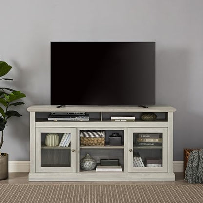 Farmhouse TV Stand for 65 Inch TV, Wide Entertainment Center Gray, view 2