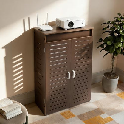 AV Media Cabinets WiFi Router Cable Storage Cabinet W/ Adjustable Shelves, view 5
