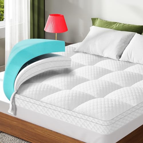 Dual Layer 3 Inch Memory Foam Mattress Topper Twin XL Size, view 2