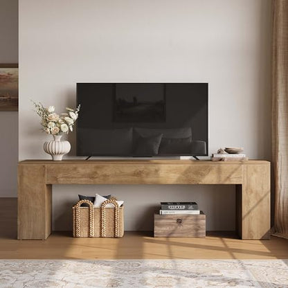 70.8" TV Stand, Wooden Entertainment Center, view 6