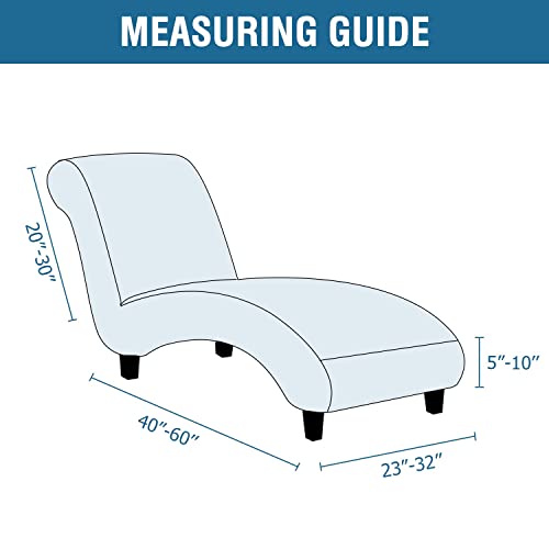 Chaise Lounge Cover Indoor Velvet Chaise Slipcover High Stretch Lounge Chair, view 3
