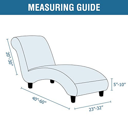 Chaise Lounge Cover Indoor Velvet Chaise Slipcover High Stretch Lounge Chair, view 3