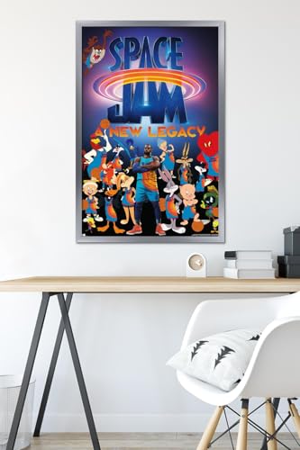 Space Jam: A New Legacy - Team Wall Poster, 22.375" x 34", Silver Framed Version