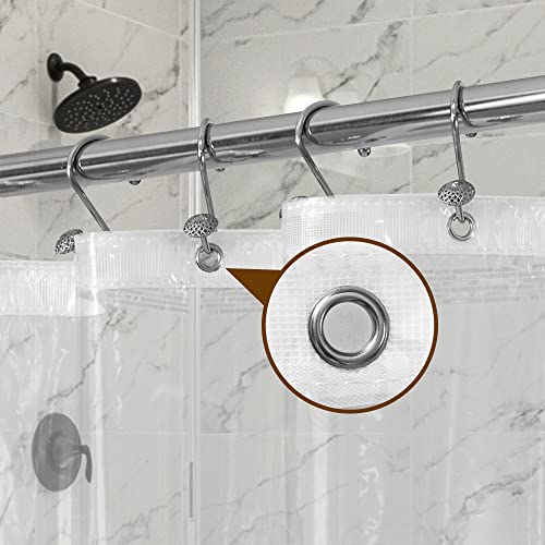 Oeko-tex Certified Shower Curtain Liner Standard Size, Clear, view 8