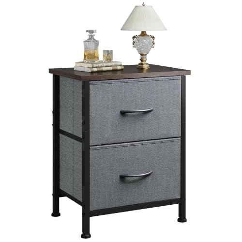 Nightstand, 2 Drawer Dresser for Bedroom, Small Dresser with 2 Drawers, view 3