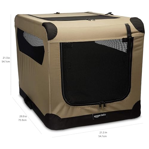 Portable Folding Soft Dog Crate, Double Door, Collapsible Travel Kennel, view 3