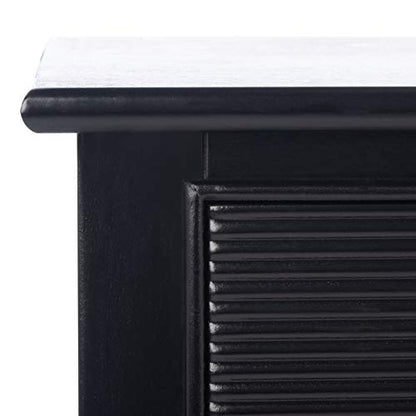 SAFAVIEH Home Collection Ryder Black 2-Drawer Bottom Shelf Console Table CNS5719B