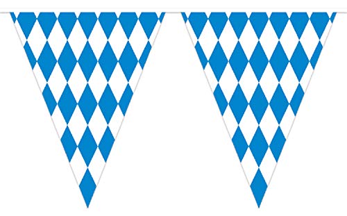 Beistle Plastic Oktoberfest Bavarian Pennant Banner For German Theme Party Supplies