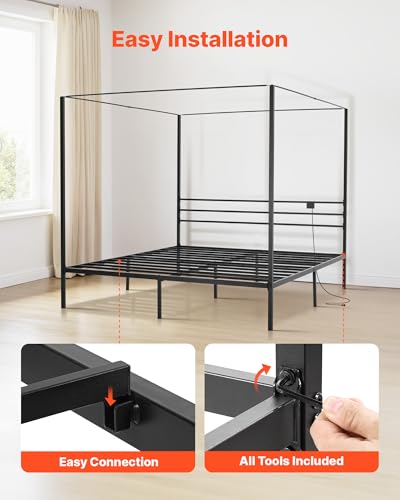 Canopy Bed Frame King Size, view 8