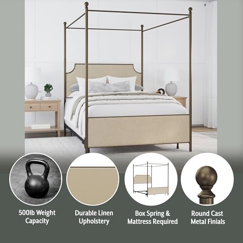 Furniture McArthur Queen Metal and Upholstered Bed, view 5
