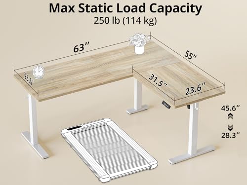 L Shaped Standing Desk Adjustable Height, view 4