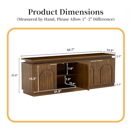 65.7" Sideboard Buffet Cabinet with Storage, view 4