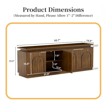 65.7" Sideboard Buffet Cabinet with Storage, view 4