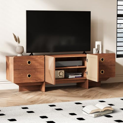 66" Fluted TV Stands for Living Room, view 6