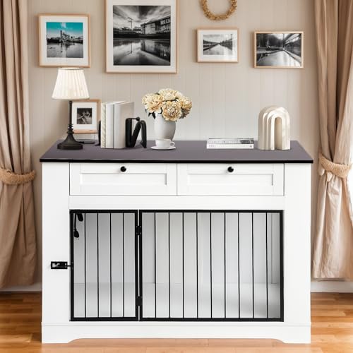 Large Dog Crate Furniture-Decorative Heavy Duty Dog Cage Indoor, view 5