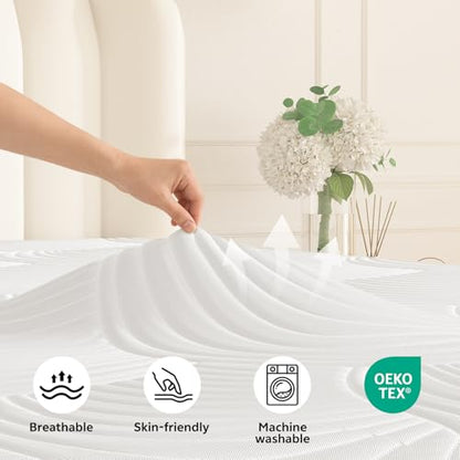 Queen Mattress 12 Inch, Queen Cooling Gel Memory Foam Mattress, view 8