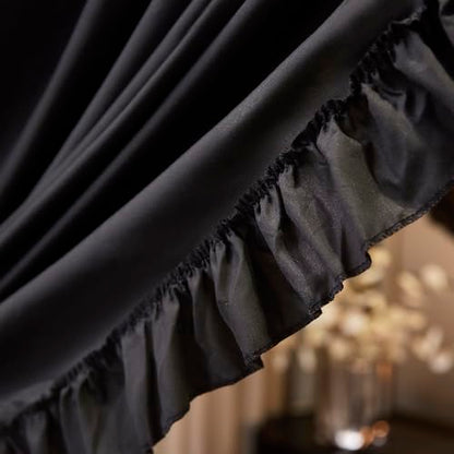 Black Canopy Bed Curtains Queen Size, view 4