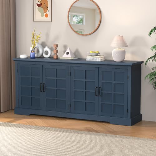 70.2" Wood Buffet Cabinet, view 4