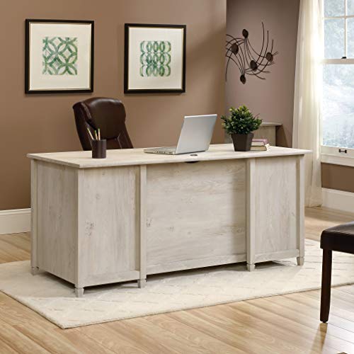 Edge Water Executive Desk, Chalked Chestnut, 65" Home Office Desk with Storage