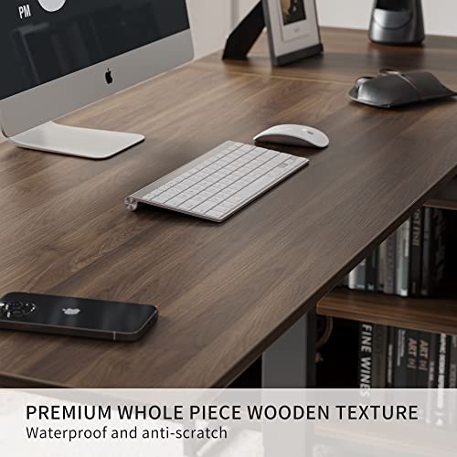 66 Inch L Shaped Standing Desk with Drawers & Shelves, view 7