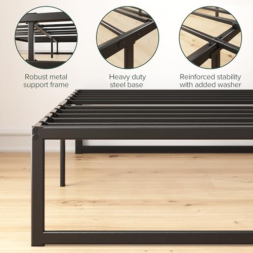 ABEL 14 Inch Platform Bed Frame, Steel Slat Support, Easy Assembly, view 6
