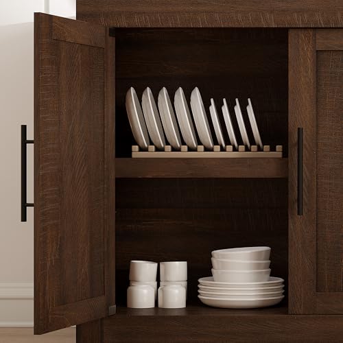 70.8" Sideboard Buffet Cabinet with 4 Doors, view 5