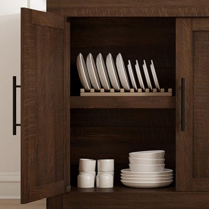 70.8" Sideboard Buffet Cabinet with 4 Doors, view 5