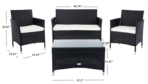 Bandele Black and Beige Outdoor Sofa Set, view 4