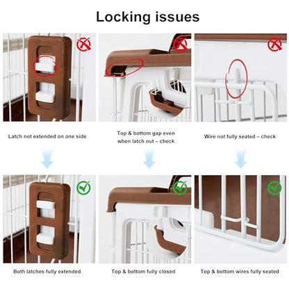 Collapsible Dog Crate for Large Dogs, view 3