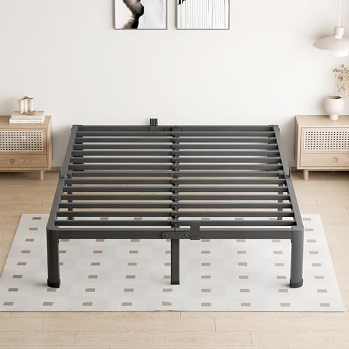7 Inch Queen Bed Frame with Round Corners No Box Spring Needed, view 7