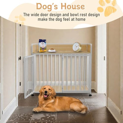 Furniture Style Dog Crate, Large Dog Kennel Indoor for Small/Medium Dogs, view 4