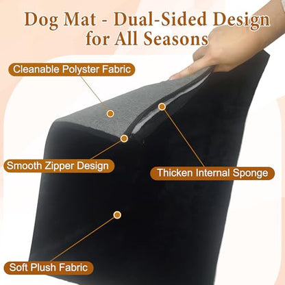 Dog Crate Furniture with Mat Small Plastic Dog Kennel Indoor for Puppy Cage End, view 4