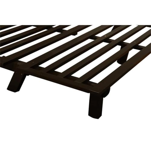 Carson 75" Traditional Full-Size Wood Futon Frame, Solid Pine Construction, view 6