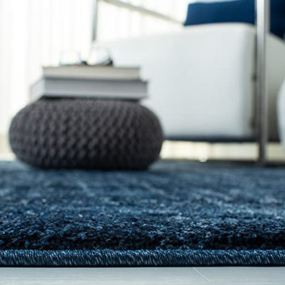 SAFAVIEH Retro Collection Area Rug - 5'3" x 8', Light Blue & Blue, Modern Abstract Design, Non-Shedding & Easy Care, Ideal for High Traffic Areas in Living Room, Bedroom (RET2770-6065)
