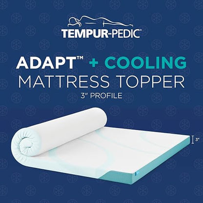 Tempur-Pedic TEMPUR-Adapt + Cooling 3-Inch Queen Mattress Topper Medium Luxury, view 3