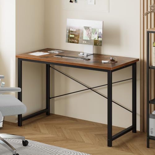 47-Inch Computer Desk for Bedroom, Brown, view 3