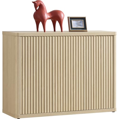 Buffet Cabinet with Storage Accent Sideboard with 3 Doors Modern 46.6" Wide, view 2