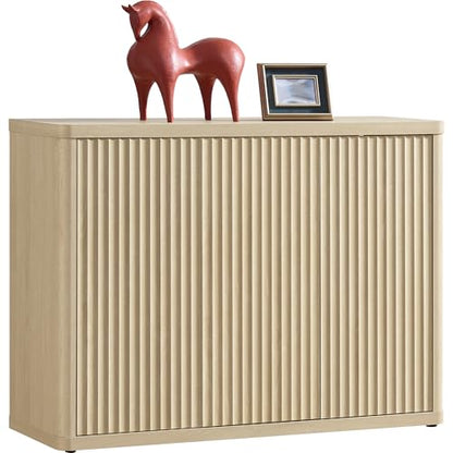 Buffet Cabinet with Storage Accent Sideboard with 3 Doors Modern 46.6" Wide, view 2