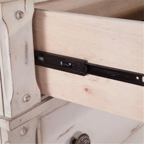 Sedona Antique White Wood 3-Drawer Nightstand