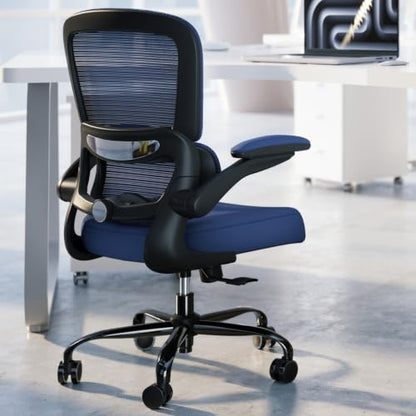 Office Chair, Ergonomic Desk Chair with Adjustable Lumbar Support, view 2