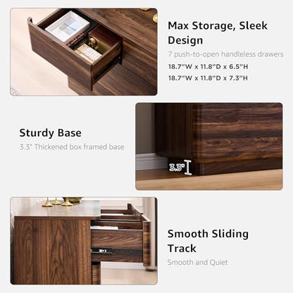 7 Drawer Dresser for Bedroom, Modern Push-to-Open Chest of Drawers, view 7