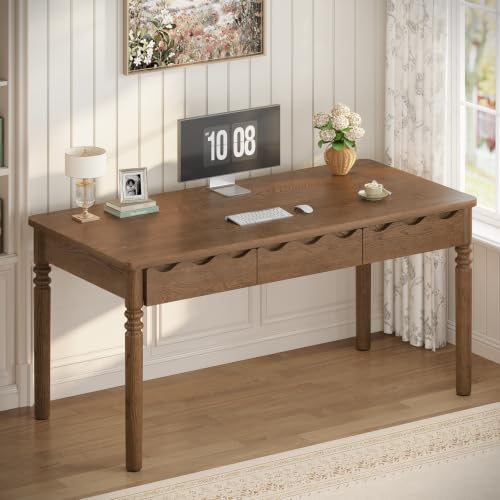Solid Pine Wood Computer Desk, view 2
