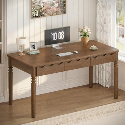 Solid Pine Wood Computer Desk, view 2
