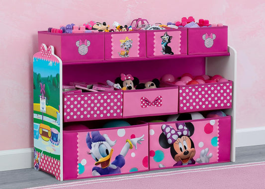 Disney Minnie Mouse Deluxe 9 Bin Design and Store Toy Organizer by , Greenguard Gold Certified