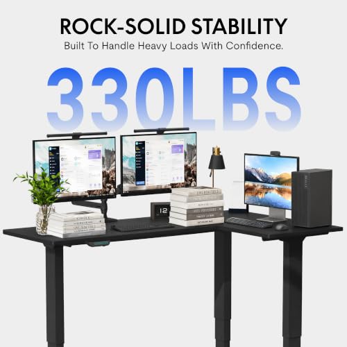 FLEXISPOT Corner Triple Motor L Shaped Computer Electric Standing Desk Sit, view 5