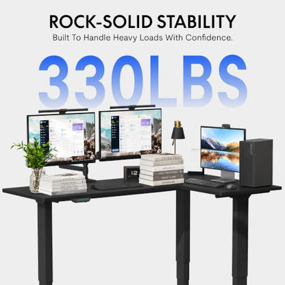 FLEXISPOT Corner Triple Motor L Shaped Computer Electric Standing Desk Sit, view 5