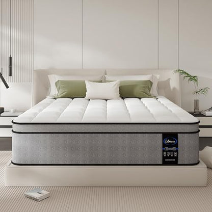 California King Mattress, 14 Inch Luxury Hybrid Cal King Mattress, view 2