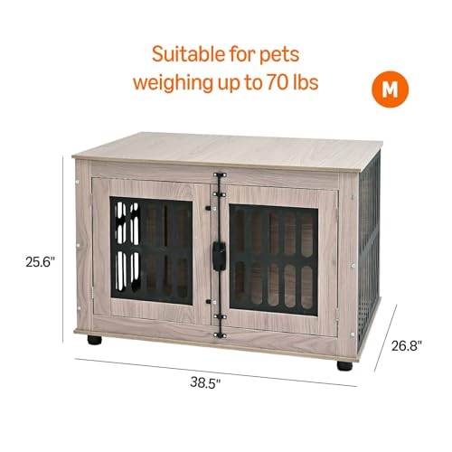 Heavy Duty Dog Crate Furniture for Small to Medium Dogs, view 3