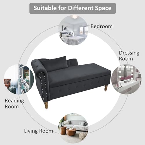 Chaise Lounge Indoor with Storage, view 7